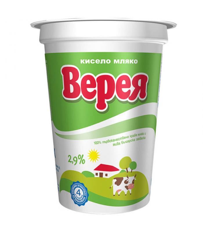 КИСЕЛО МЛЯКО ВЕРЕЯ 2,9% 400ГР